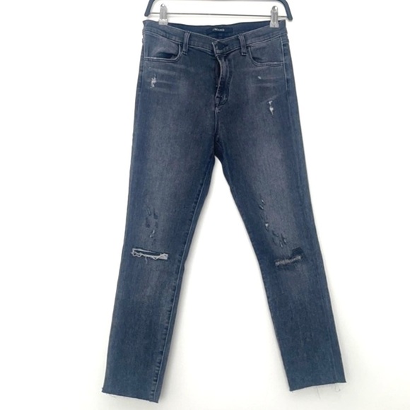 J BRAND Maria High Rise Skinny Cropped Jeans - Picture 1 of 14